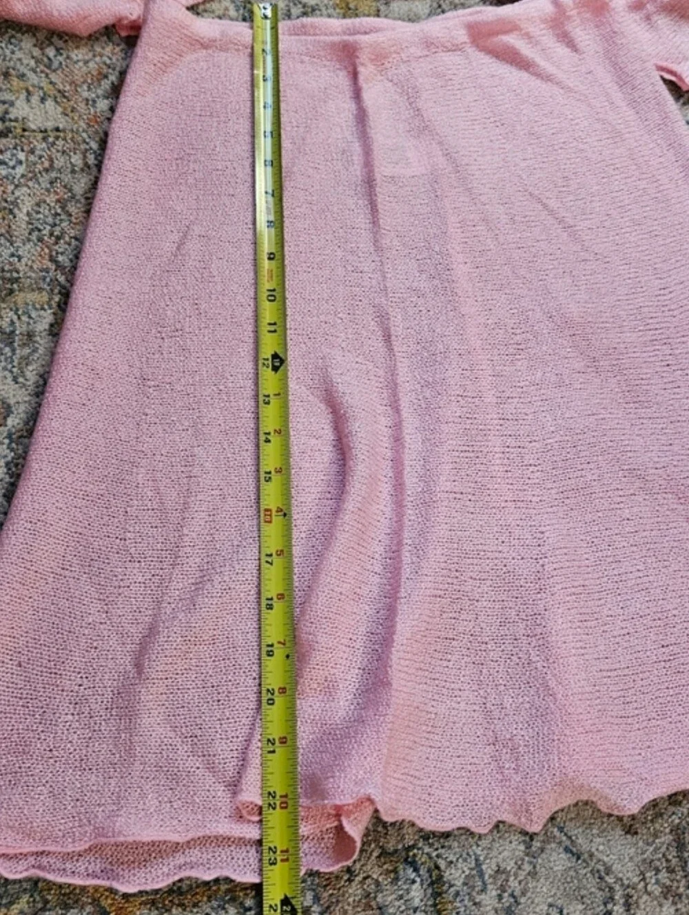 NWOT Pink Shimmer Wrap Swim Coverup Set